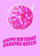 Cute Happy Birthday Dancing Queen Card - ABBA - Dancing Queen Card created by LFH Studio