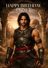 Fun Birthday Card - Prince Of Persia created by Pink Peach Cards
