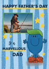 Personalised Father's Day Photo Card created by Mr. Men - Cute Father's Day Card - Mr. Marvellous