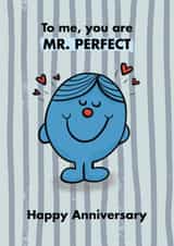 Cute Anniversary Card - Mr. Perfect created by Mr. Men
