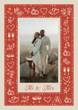 Personalised Wedding Photo Card created by Zove Ahh - Classic Wedding/Anniversary Card – Mr And Mrs