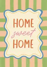Arty New Home Card - Home Sweet Home - Funky Maximalist Pattern Style created by Sydney Jo Designs