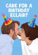 Funny Birthday Card - Last One Laughing - David Mitchell - Sam Campbell created by Pink Peach Cards