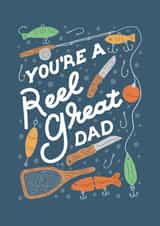 Fishing Themed Father's Day Card - You're a Reel Great Dad created by Liz Kohler Brown