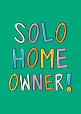 Classic New Home Card - Solo Home Owner - Single Tax created by Muses & May