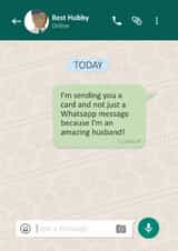 Funny Card from Husband to Wife - WhatsApp Message - Amazing Husband created by Eastential