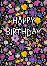 Pretty Birthday Card - Summer Flowers created by Leanne Munro