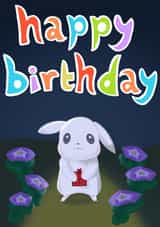 Pokopia Pokémon Happy Birthday Card created by Davina Designs