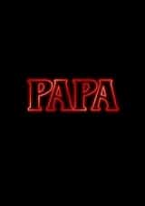 Red Neon Papa Card for Father's Day or Birthdays created by Illustratoni