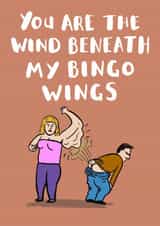 Funny Bingo Wings Anniversary Card created by Jimmy Doodle