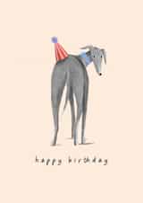 Cute Birthday Card - Greyhound - Whippet created by Studio Mads
