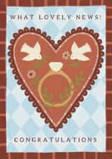 Classic Engagement Card - Lovely News - Doves created by Ellice Owens Designs