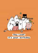Cute Birthday Card - Hey Look! - Moomin created by Moomin Characters