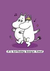 Cute Birthday Card - Moomin - Birthday Boogie created by Moomin Characters