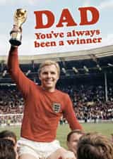 Fun Father's Day Card - Bobby Moore - England World Cup created by Bonne Nouvelle