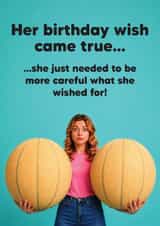 Funny Birthday Card - Big Melons created by Tiger Feet Creations