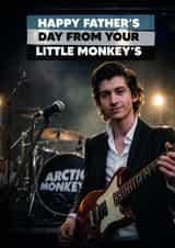 Funny Father's Day Card - Alex Turner - Arctic Monkeys created by Percy & Pearl
