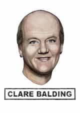 Funny Card - Clare Balding - Celebrity Pun - Card For Bald Men created by Quite Good Cards