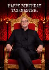 Funny Birthday Card - Taskmaster created by Pink Peach Cards