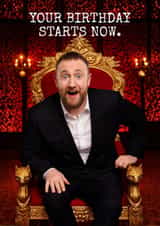Funny Birthday Card - Taskmaster - Alex Horne created by Pink Peach Cards