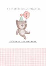 Cute First Birthday Card for a Little Girl created by With Love From
