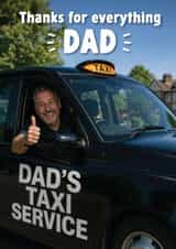 Funny Father's Day Card - Dad's Taxi Service created by Tiger Feet Creations