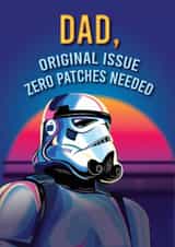 Classic Father's Day Card - Stormtrooper - Zero Patches Needed - Star Wars created by Cardology