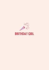 Cute Birthday Day Card for Her - Confetti Canon created by thelittleone