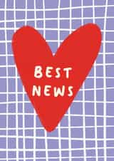 Classic Congratulations Card - Best News created by Print & Pigment