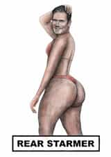Funny Birthday Card - Rear Starmer - Celebrity Pun created by Quite Good Cards