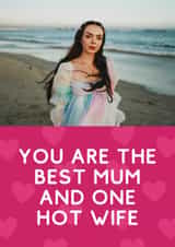 Personalised Birthday Photo Card created by Sundiva Designs - Funny Mother's Day/Birthday Card - Hot Wife