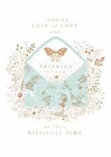 Thinking of You Sympathy Card for friends or loved ones created by Claire Wilson
