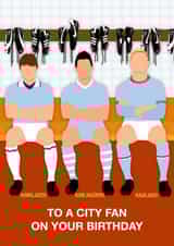 Birthday card for a Man City fan created by Paul Jones