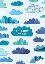 Thinking of You Sympathy Card | Cut Out Clouds created by The Curious Pancake
