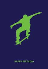 Classic Birthday Card - Skateboarding created by Redback Cards