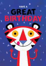 Great Tiger Birthday Card created by Hole in my Pocket