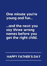 Funny Father’s Day Card – Wrong Names created by Lemonade Insight