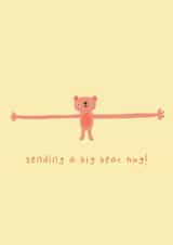 Cute Thinking Of You Card - Big Bear Hug created by Heather Buchanan