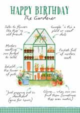Classic Birthday Card - The Gardener created by Petal & Paper Co. 