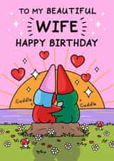 Beautiful Birthday Card - For Wife - Romantic Sunset created by Cheeky Legends