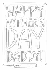 Happy Father's Day Daddy Colouring Sheet | Kids Father's Day Card created by Laurent Collective