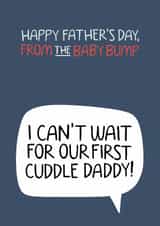 Happy Father's Day from the Baby Bump | Expecting Dad Card created by Laurent Collective