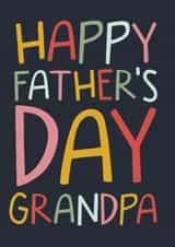 Happy Father's Day Grandpa | Grandfather Father's Day Card created by Laurent Collective
