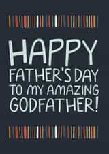 Happy Father's Day to my amazing godfather! | Godfather Card created by Laurent Collective