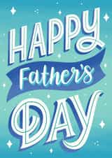Happy Father’s Day - Classic Typography Design created by Alice Griffiths Illustration