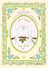 Engagement card - Congratulations - Love Birds created by Philippa Elizabeth Illustration
