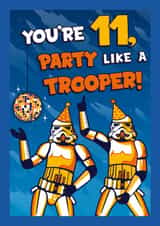 Classic Birthday Card - 11th - Stormtrooper - Star Wars created by Cardology