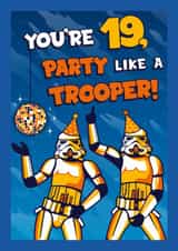 Classic Birthday Card - 19th - Stormtrooper - Star Wars created by Cardology