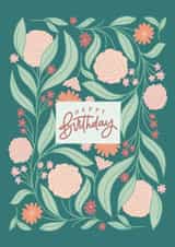 Elegant Floral Birthday Wishes created by Abi Bryan