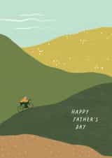 Classic Father's Day Card - Cycling - Hills created by Charis Raine